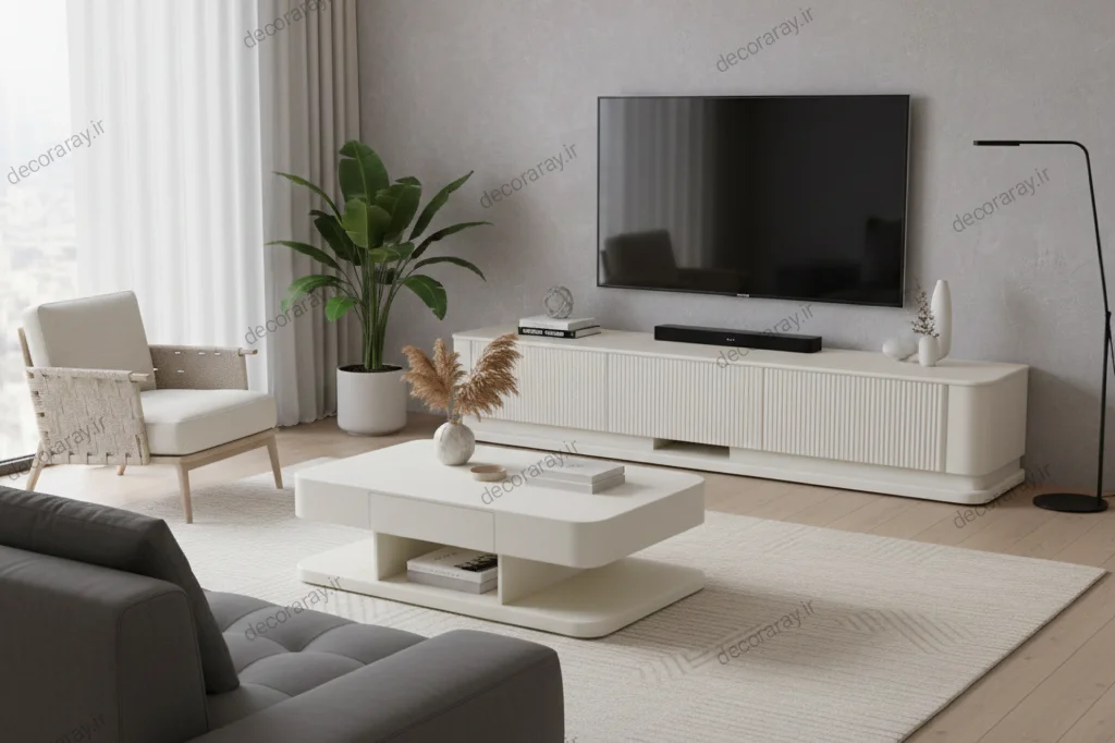 ست میزتلویزیون جلومبلی دکورآرای decor-80