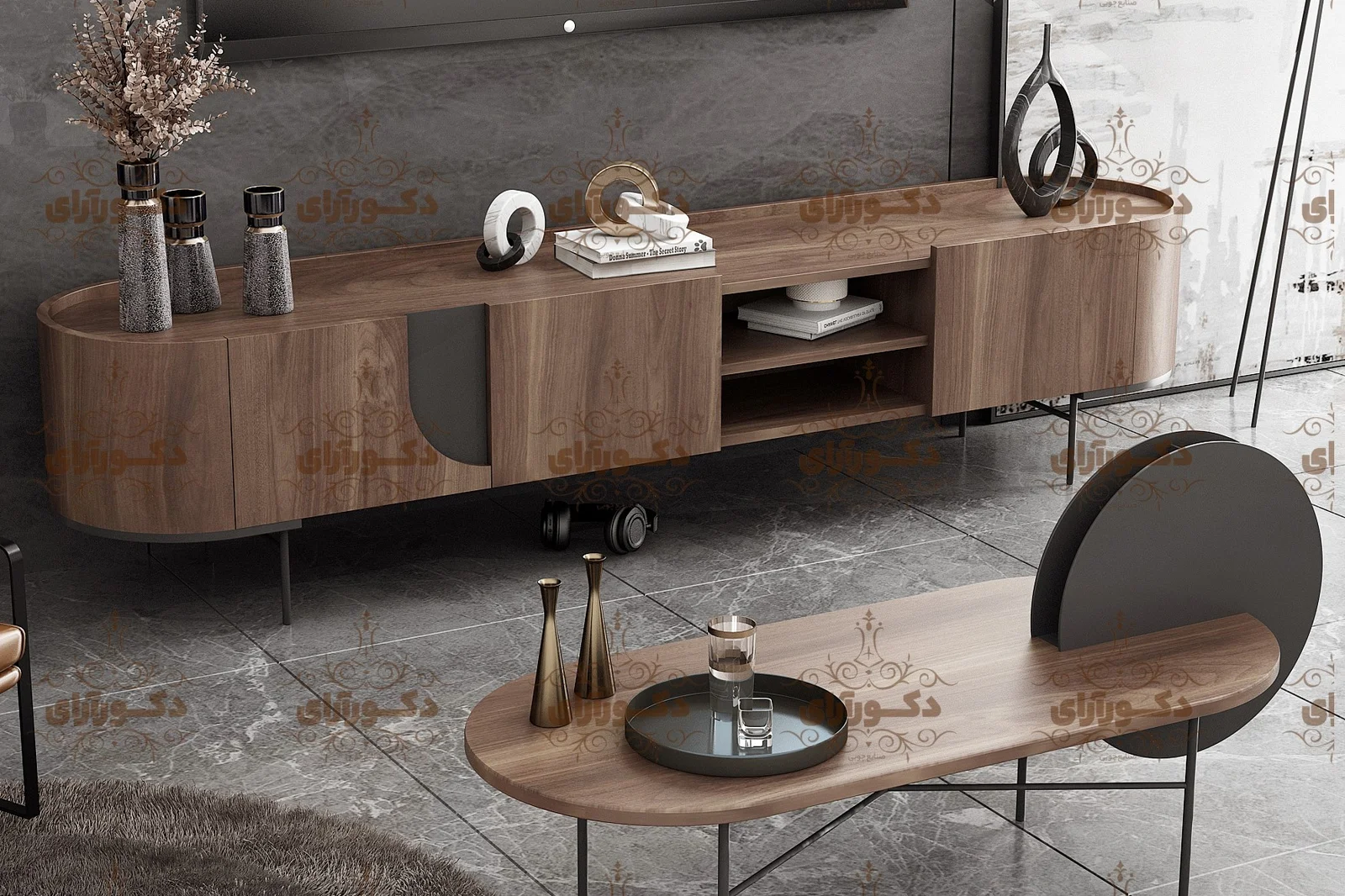 میزتلویزیون دکورآرای مدل DAMTV60