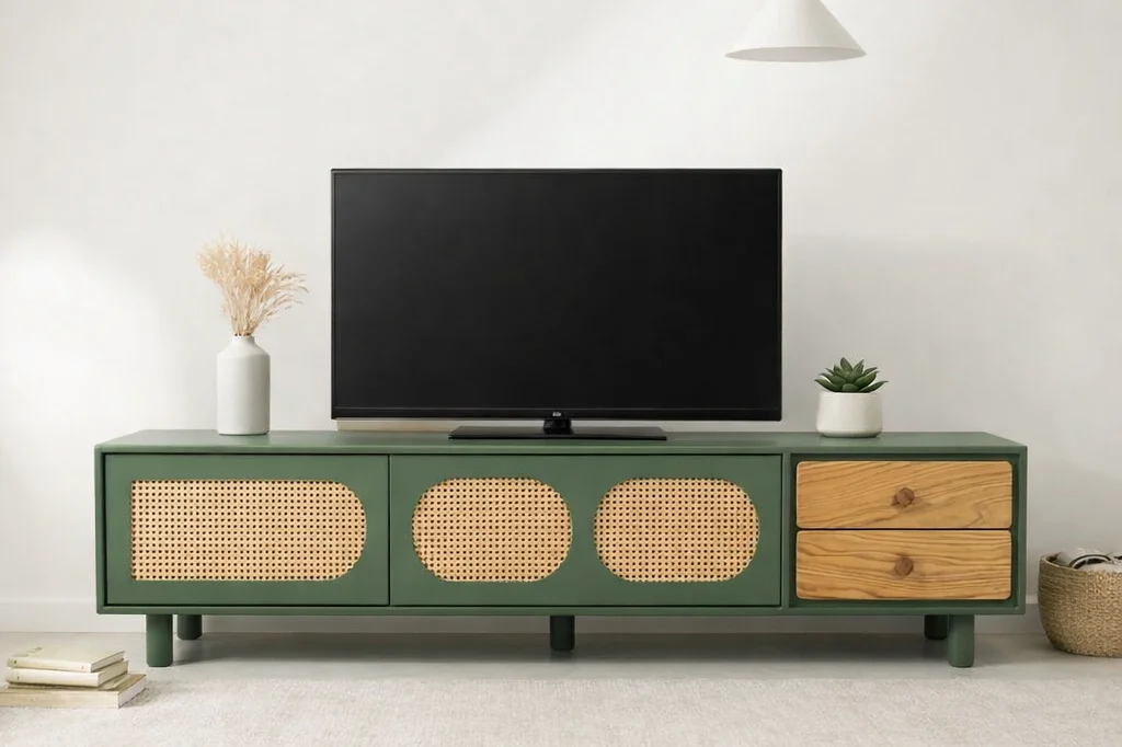 میزتلویزیون حصیری دکورآرای مدل DAMTV1600