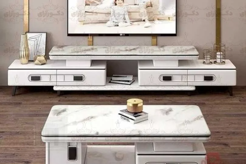 ست میز تی وی و جلومبلی دکورآرای decor-10